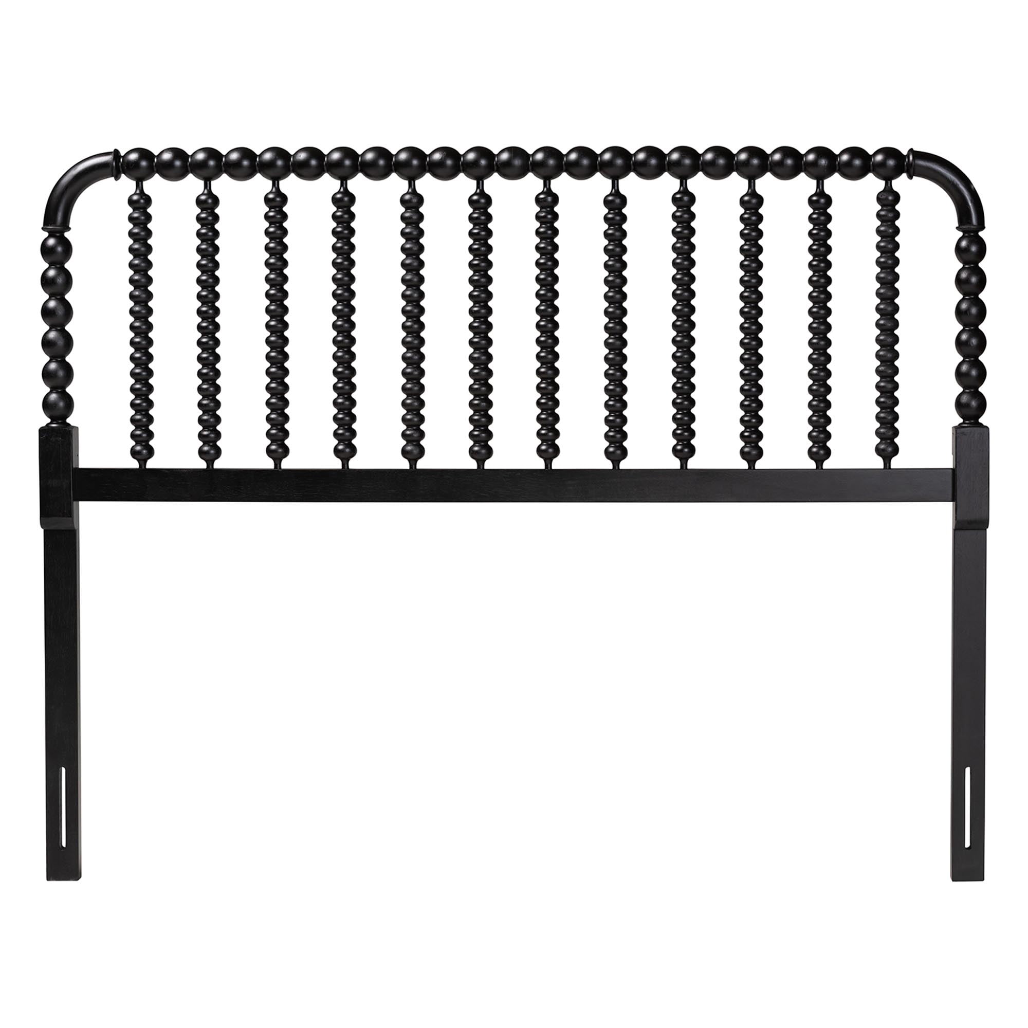 Baxton Studio Finley Traditional Headboard, Queen, Black