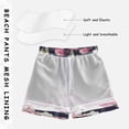 thumbnail image 5 of Vintage Pink and White Flowers Boys Swim Trunks Quick Dry Boy Swim Shorts for 3-14 Years, 5 of 8