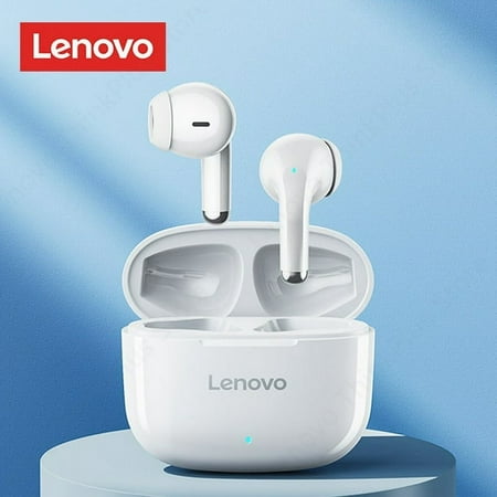 Lenovo Wireless Earbuds! On Sale! 7 Lenovo Original LP40 Pro Wireless In Ear Earbuds, White