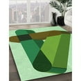 thumbnail image 2 of Ahgly Company Indoor Rectangle Patterned Light Green Area Rugs, 5' x 7', 2 of 6