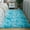 Blue&White, variant on Firefly Hope 19.69x31.5in Tie-Dye Shaggy Runner Rug, Soft Plush Fluffy Indoor Area Rug, Non-Shedding Furry Carpet for Bedroom Hallways & Home Decor, Black