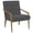 Dark Grey, Gold, variant on Kirra Upholstered Metal Arm Accent Chair Cream