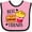 Pink and Black, variant on Inktastic Best Friends Burger and Fries Boys or Girls Baby Bib