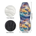 thumbnail image 6 of Binienty Dolphin Print Car Seat Covers Set of 2 Easy to Install Automobile Seat Cover Protector Car Accessories Interior Decor for SUV Truck Van, 6 of 8