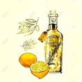 thumbnail image 3 of Huile d'Olive et Citrons - Toile 36"x36 Pouces - Impression sur Demande, 3 of 5