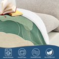 thumbnail image 4 of Yayeee Throw Blanket for Couch Soft Warm 60" x 80" Sofa Chair Bed Decoration, Green Wave Pattern, 4 of 7