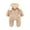 Beige, variant on Unisex Baby Clothes Winter Coats Cute Newborn Infant Jumpsuit Snowsuit Bodysuits for Baby