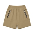 thumbnail image 6 of Hurxie Women's Hiking Cargo Shorts Quick Dry Lightweight Athletic Outdoor Shorts for Workout with Zipper Pockets Khaki,L, 6 of 7