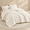 Cream-Full(79*90in), variant on Fkingforter Beige 3warm Sherpa Fleece Bedding