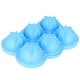 thumbnail image 3 of Bandeja reutilizable del molde de la bola de hielo del silicón del fabricante de la bola de hielo de 6 rejillas para el uso de la barra de la cocina casera, azul cielo, 3 of 14