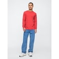 thumbnail image 2 of Camiseta GAP para hombre, manga larga, suave y moderna, color rojo L, 2 of 5