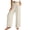 #024-Beige, variant on Cutuoiiu Women's High Waisted Solid Color Wide Leg Pants, Drawstring Elastic Waist with Pockets, Lightweight Loose Fit Long Trousers for Everyday Wear Gift