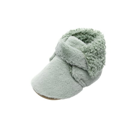 

Baby Boys Girls Soft Plush Snow Boots Warm Cotton First Walkers Shoes