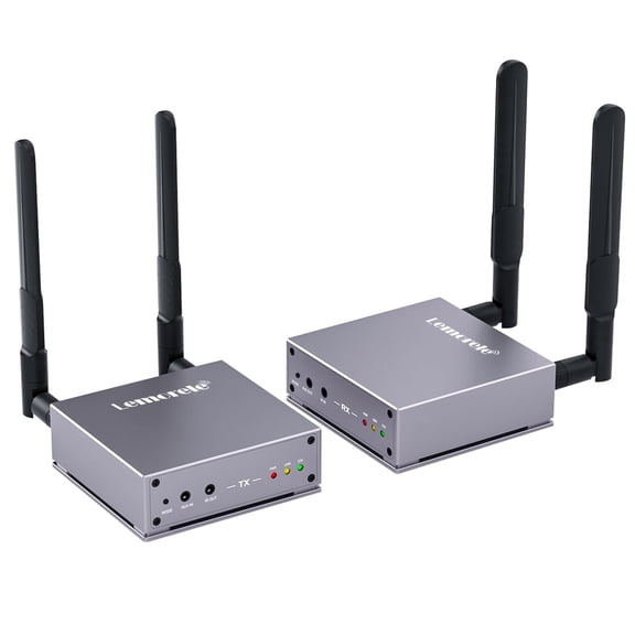 Lemorele Wireless HDMI Extender,656FT 1080P HD Wireless HDMI Receiver and Transmitter with HDMI Loop output, IR Infrared Extension,for Streaming Playback