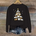 thumbnail image 2 of Cmfcve Women's Cute Xmas Sweatshirt Plus Size Christmas Tree Print Pullover Long Sleeve Crew Neck Holiday Base Apparel, 2 of 5