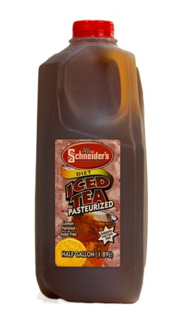 Schneider's Diet Iced Tea, Half Gallon - Walmart.com