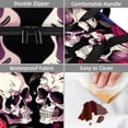 thumbnail image 4 of Skull Double Layered Insulated Lunch Bag with Two Compartments, Large Capacity, Handheld Portable Lunch Bag for Refrigerated Meals - 7.1x11.4x16.1 Inches, 4 of 6
