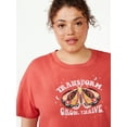 thumbnail image 4 of Joyspun Women's Graphic Sleep T-Shirt, Sizes S to 3X, 4 of 6