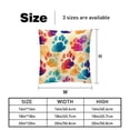 thumbnail image 5 of Dog Paw Print Covers Pillows Set of 2 with Unique Patterns, Throw Pillow Inserts for Bed or Couch, Available in 16x16, 18x18, 20x20 Inches for Any Occasion, 5 of 6
