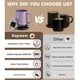 thumbnail image 6 of Heated Coffee Mug Fast Heating 149℉ Touch & App Controlled Hot Beverage Warmer, 6 of 7