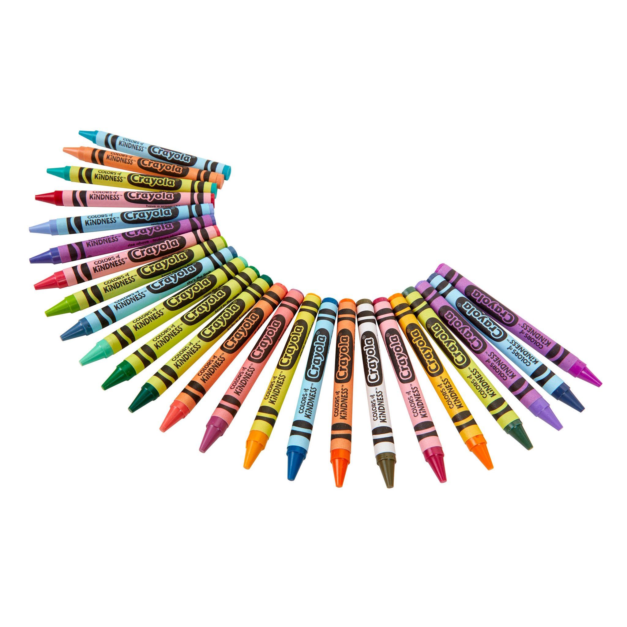 Crayones Crayola Colores de Amabilidad, 24 piezas, suministros para maestros, útiles para kindergarten, colores surtidos 2