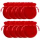 thumbnail image 1 of Mini Bolsas VelvtyRed 20Pzas Rojo 7x9cm Terciopelo Bolsa en Forma de Calabaza., 1 of 2