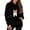 Z18-Black, variant on FUZHIQ Women's Fuzzy Pet Pouch Hoodie Cat Dog Carrier Sweatshirt Round Zipper Opening Kangaroo Pocket Plush Hooded Pullover for Small Pets
