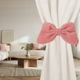 thumbnail image 3 of 2 Pcs Velvet Bow Curtain Tiebacks Drapes Tie Backs Velvet Curtain Tiebacks Drapes Holders for Bedroom Decor, Baby Nursery Decor Farmhouse Decorations, 3 of 8