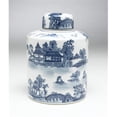 thumbnail image 1 of AA Importing 59721 Blue & White Round Jar with Lid, 1 of 1