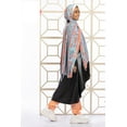 thumbnail image 2 of Estabraq Lady Women Handmade Printed Chiffon Scarf (Hijab) with Pink Ribbon Flowers Digital Prints, 2 of 2