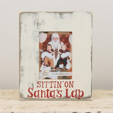 Original Lap Frame - glory haus sittin on santa's lap picture frame