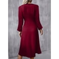 thumbnail image 3 of Vestido formal Happy Sailed otoño-invierno de manga larga para mujer, 3 of 9