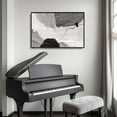 thumbnail image 3 of Aaheei Framed Black and White Abstract Canvas Wall Art Large Modern Art Prints Paintings Artwork Minimalist Gray Pictures for Living Room Bedroom Dining Room Office Bathroom Wall Decor Gift 12x18, 3 of 5