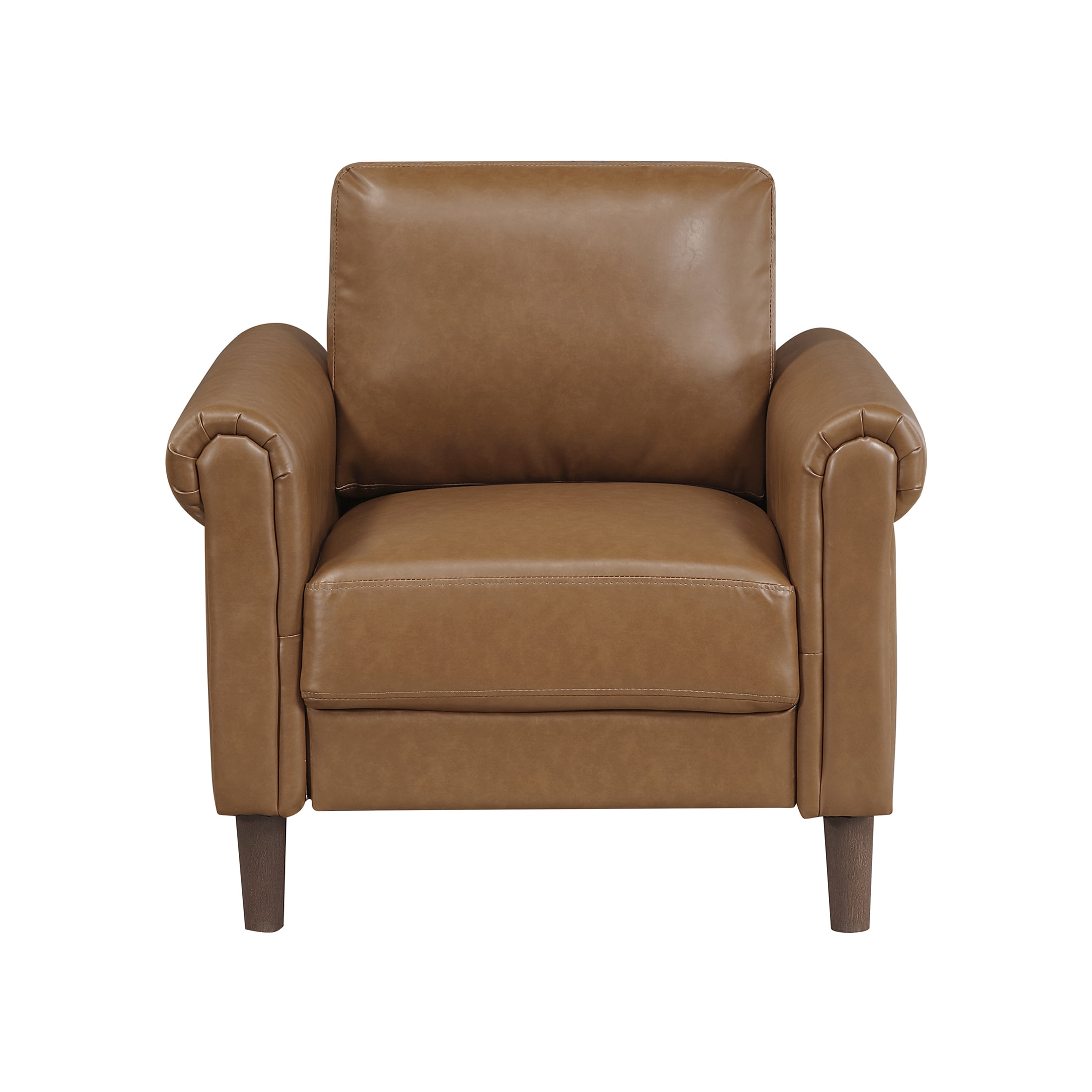 OakvillePark Marlinth Faux Leather Chair, Brown