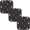 thumbnail image 4 of Stone Harbor Hardware 3-1/2" Ball-Bearing Door Hinges, 5/8" Radius Corner, Polished Chrome, 2-Pack, 4 of 6