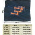 thumbnail image 3 of Langston University Fleece Blanket, Very Soft Microfiber Flannel Blanket for Couch Warm and Cozy for All Seasons, 3 of 6