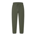 thumbnail image 4 of JTieacloth Mens Cargo Pants Mens Fashion And Leisure Fashion Join Together Casual Simple Personality Lace Up Pocket Pants Casual Pants Trousers Green, 4 of 4