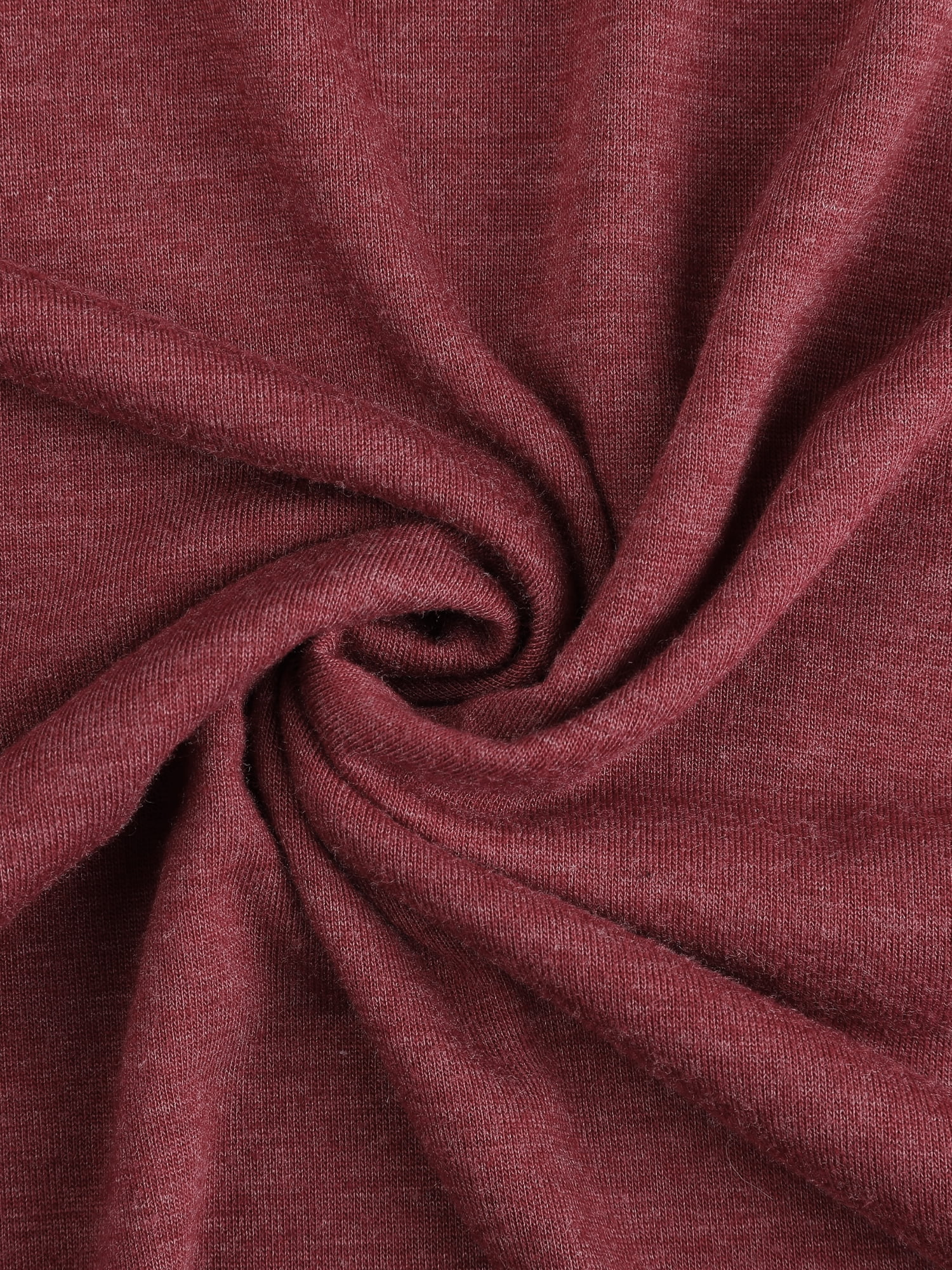 DARING DIVA Women's Plus Crew Neck Loose Fit T Shirt with Pocket Casual 3X Burgundy