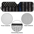 thumbnail image 6 of XYZCANDO Police Flag Windshield Sun Shade UV Ray & Heat Block Windshield Shades for 2007-2018 Jeep Wrangler JK JKU & 1997-2006 Jeep Wrangler TJ LJ Sun Shade Shield Protector, 6 of 7