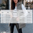 thumbnail image 3 of Cmfcve Womens Plus Size Full Zip Puffer Vest Long Hooded Sleeveless Padded Jacket Fall Winter Casual Quilted Warm Outerwear, 3 of 9