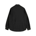 thumbnail image 5 of Sunloudy Men Casual Button Down Shirts Long Sleeve Lapel Collar Solid Color Oversized Shirts Going Out Tops, 5 of 5