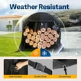 thumbnail image 5 of SPECSTAR 32 Inches Firewood Log Rack Hoop with Cover, Heavy Duty Solid Steel Fire Wood Storage Rack and Cover Set with Zipper, Round Log Holder Ring for Indoor Outdoor Patio Deck Porch, 5 of 7