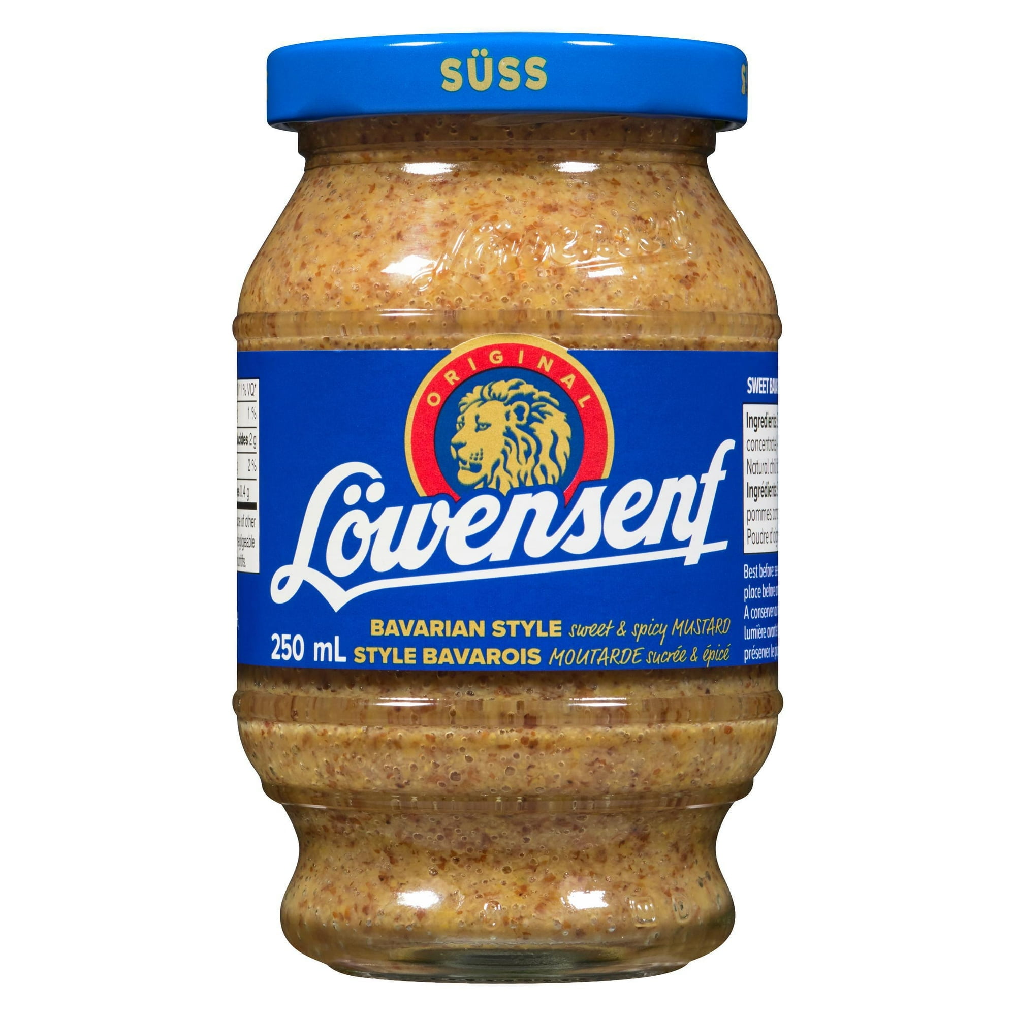 Lowensenf Bavarian Style Mustard, Bottle, 250 ml