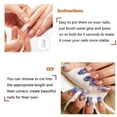 thumbnail image 6 of Gustavedesign Nails Long Fake Nails - Transparent Nails Tips, 500pcs French Art False Nail Artificial Nails with Case for Nail Salons, 10 Sizes, 6 of 10
