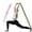 Rose, variante sur Bande Élastique d'Entraînement de Danse Latine pour Adulte, Entraînement Physique, Yoga, Étirement et Exercice au Gym