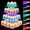 4 Tier, variant on 3 Tier LED Cupcake Stand, 7 Color Display, For Weddings Birthdays Parties Graduation
