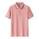 thumbnail image 1 of pstuiky camisetas de hombre, Camisa informal de manga corta con cuello vuelto, cómoda y lisa, para hombre camisetas de hombre l, 1 of 3