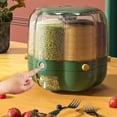 thumbnail image 3 of Grains Separate Storage Box,Grains Separate Storage Box Rotating Rice Bucket Grain Rotating Storage Tank Seamless Integration, 3 of 7