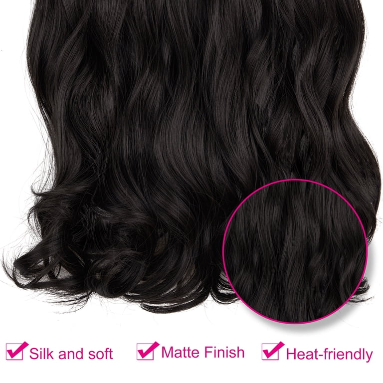 SHCKE 20 Inch Curly Hair Extension for Women Invisible Hair  display picture 1