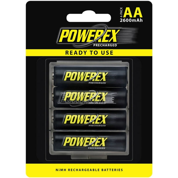 Powerex Precharged Rechargeable AA NiMH Batteries (1.2V, 2600mAh) 4